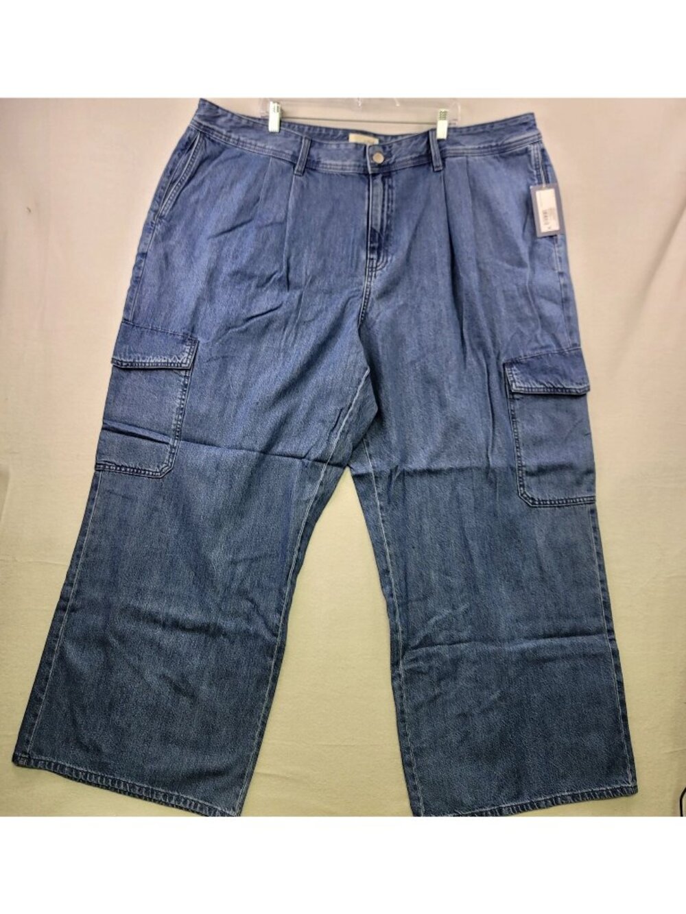 Universal Thread Denim Cargo Jeans 26 Medium Wash High Rise Casual Streetwear